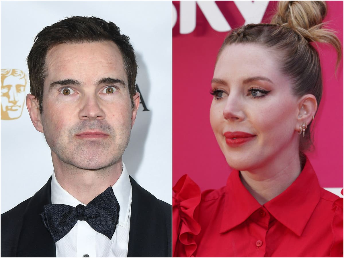 Jimmy Carr and Katherine Ryan brutally rib each other over cosmetic procedures