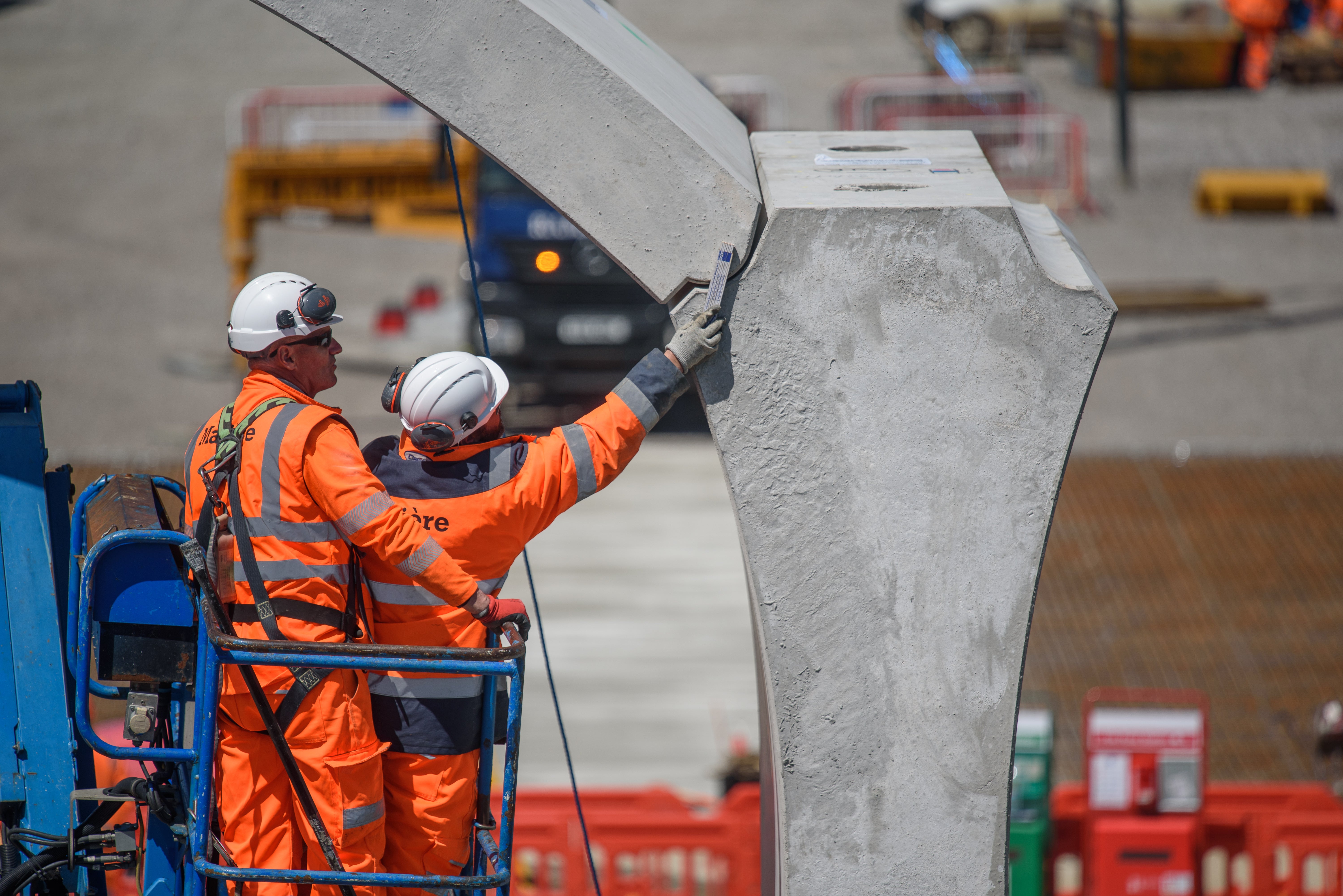 HS2 Ltd has started construction of an innovative green tunnel designed to blend the railway into the landscape (HS2 Ltd/PA)