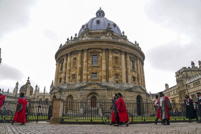 Oxford dons said that failure to safeguard academic freedom ‘poses a grave risk to the university’s reputation’ (PA)