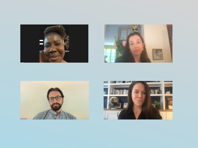 <p>L-R clockwise: Roberta Annan, Tamara Cincik, Louise Boyle and George Harding-Rolls</p>