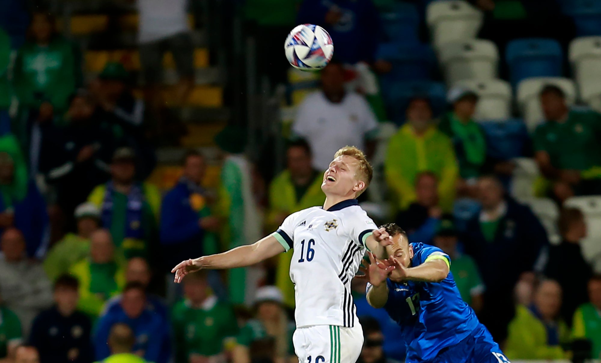 Ali McCann in action for Northern Ireland (Visar Kryeziu/AP)