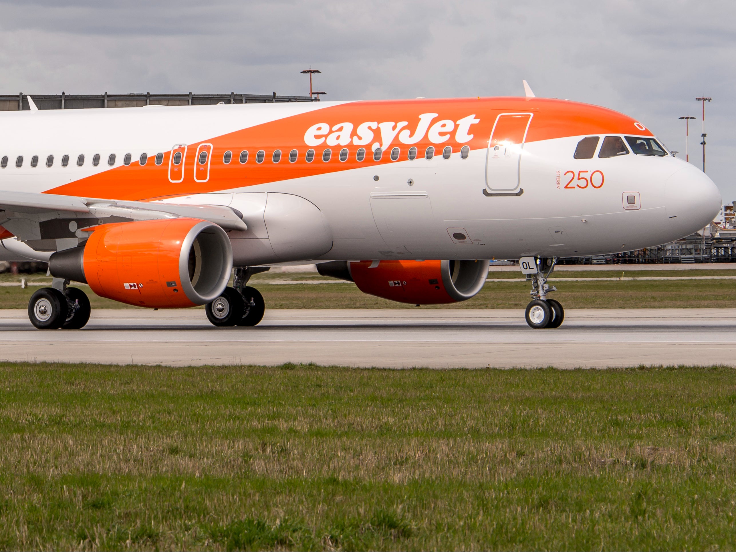 Departing soon? Airbus A320 belonging to easyJet at Gatwick airport