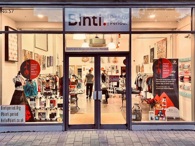 <p>Binti International’s period charity shop opens in Surrey</p>