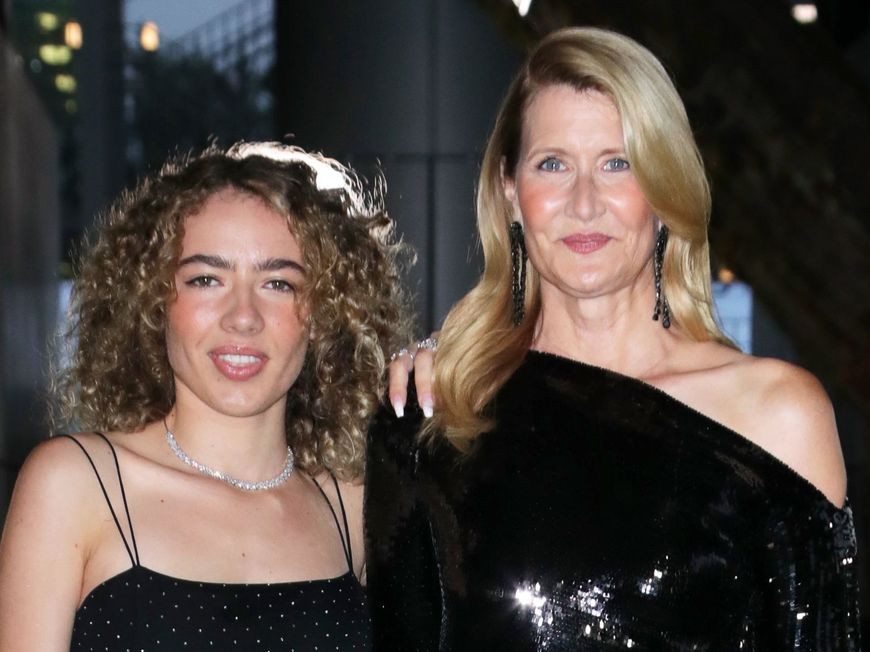 <p>Jaya and Laura Dern</p>