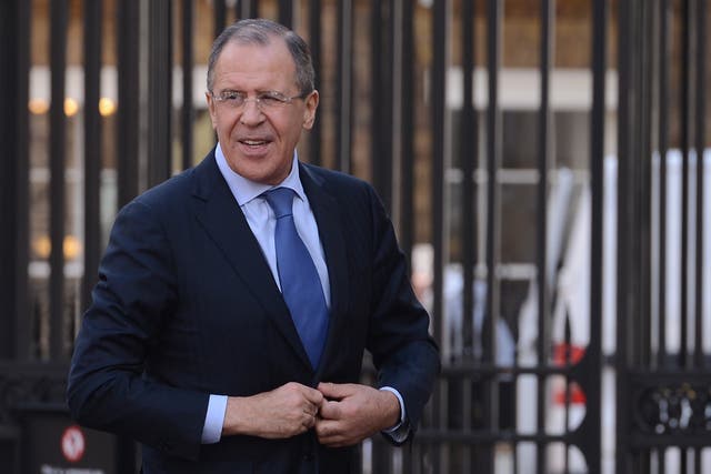 <p>Sergei Lavrov said the UN is being used to spread ‘fake news’ by the West </p>
