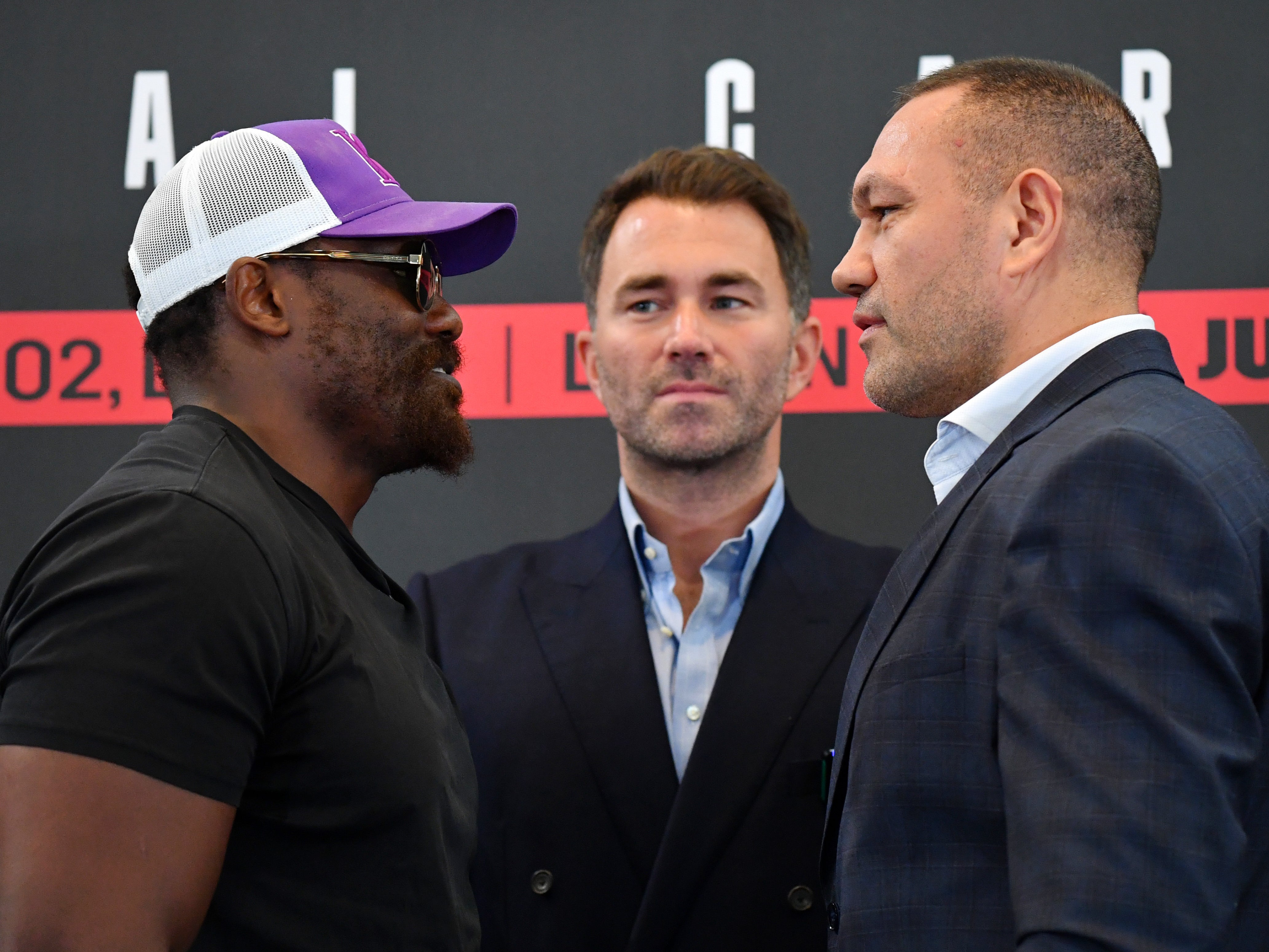 Derek Chisora (left) and Kubrat Pulev will clash again at London’s O2 Arena in July