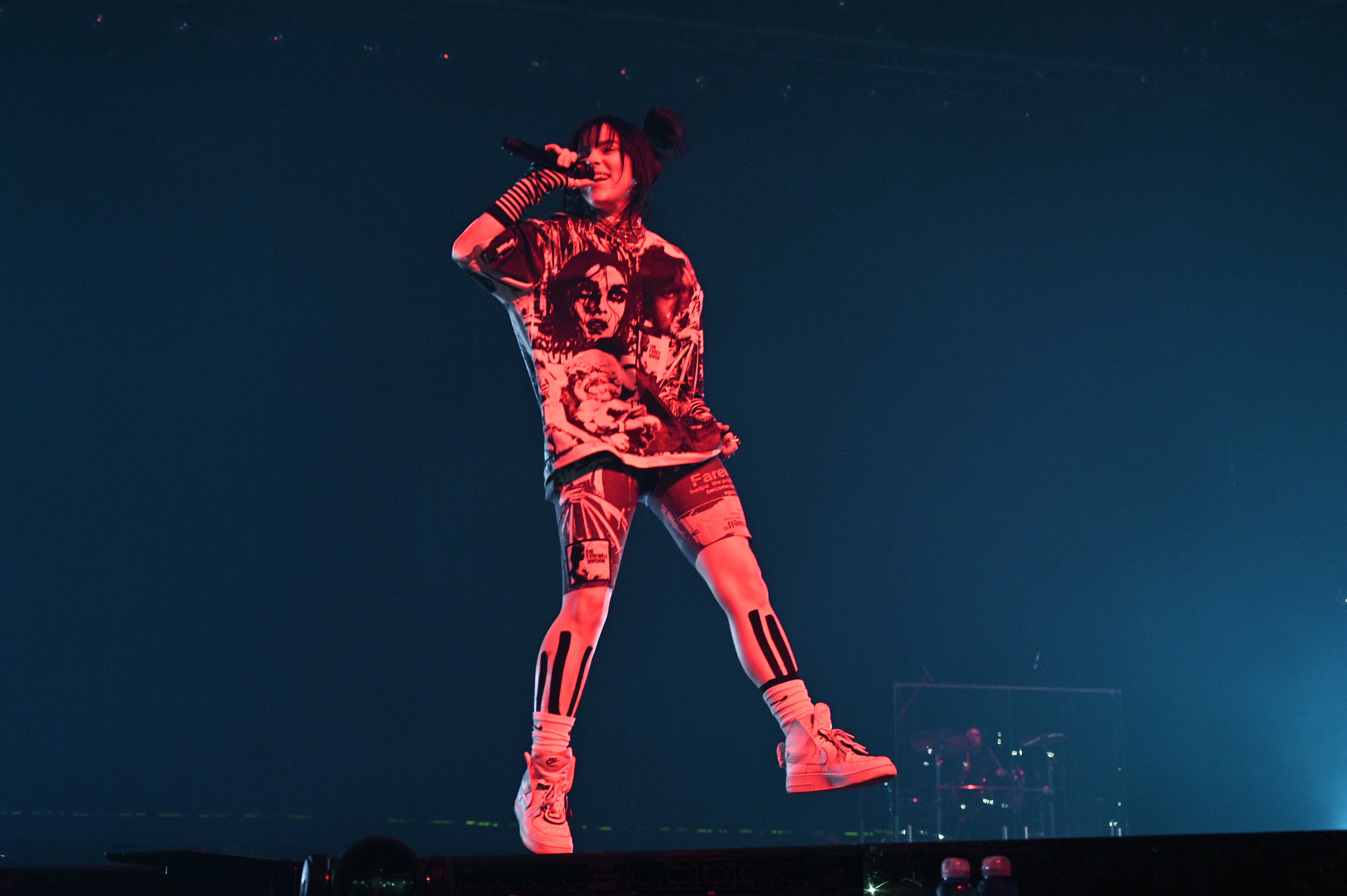 <p>Billie Eilish performs in Manchester on Tuesday. </p>