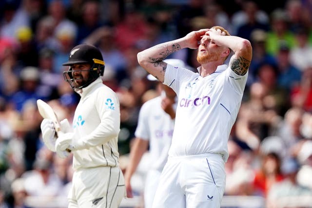 <p>Frustration for England and captain Ben Stokes at Trent Bridge </p>
