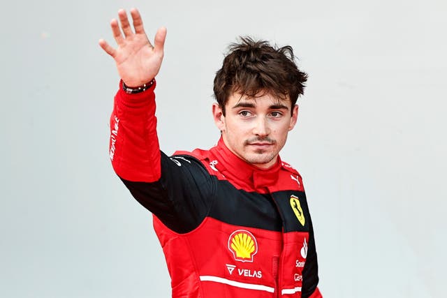 Charles Leclerc claimed pole position for Ferrari (Hamad Mohammed/AP)