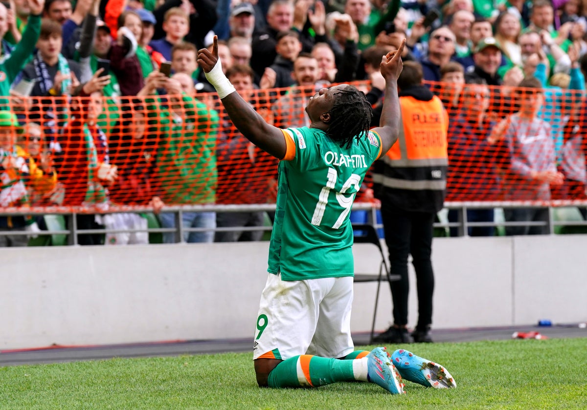 Michael Obafemi inspires Ireland to emphatic Nations League win over Scotland