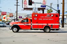 Nine pedestrians struck by truck in Los Angeles, say officials