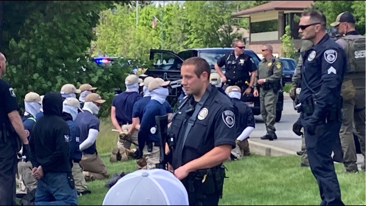 Truck full of masked Patriot Front extremists arrested near Idaho city’s Pride event, police say