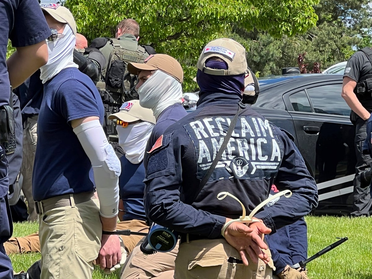 31 Patriot Front members arrested near Idaho pride event