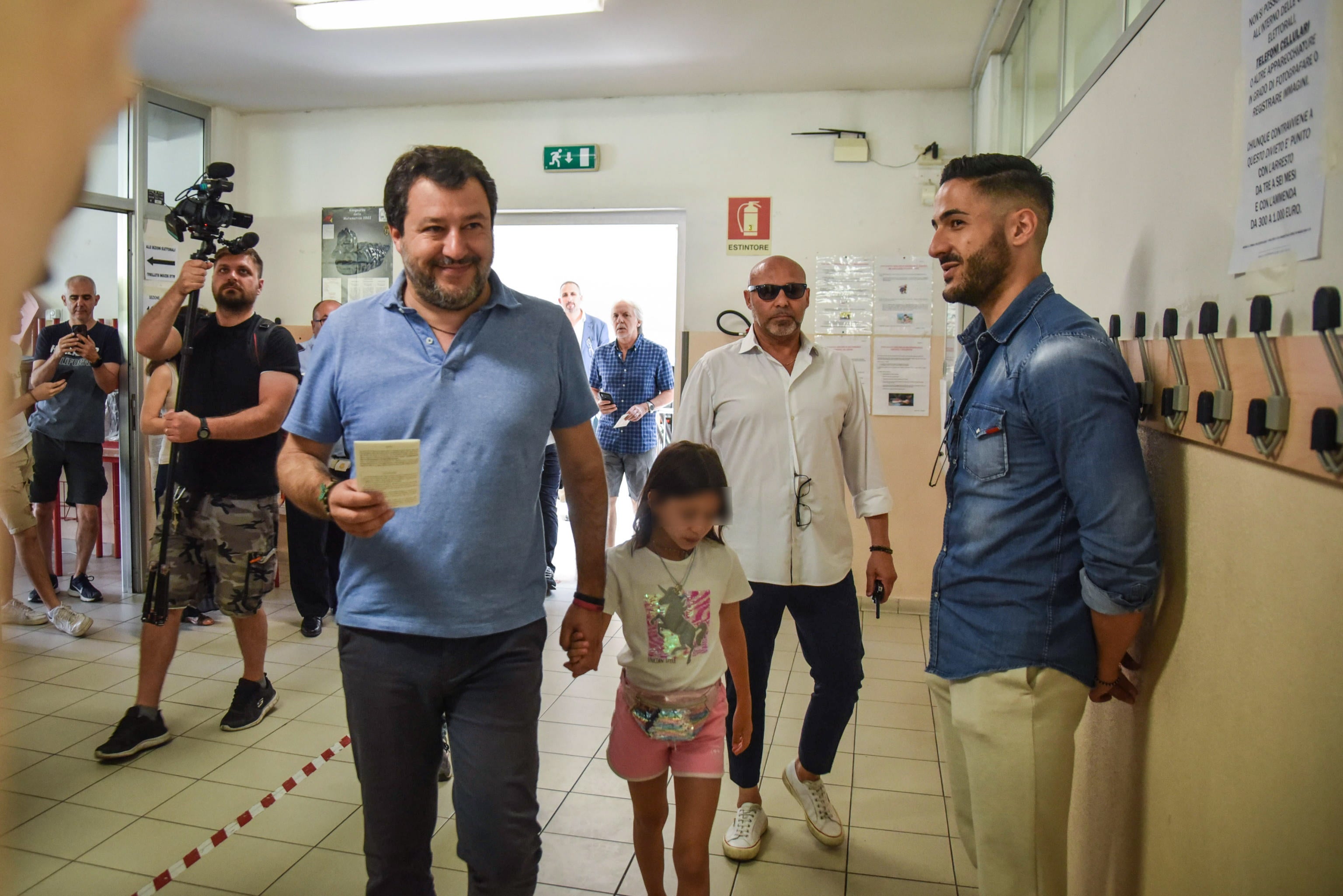 Matteo Salvini, votes in Milan on Sunday