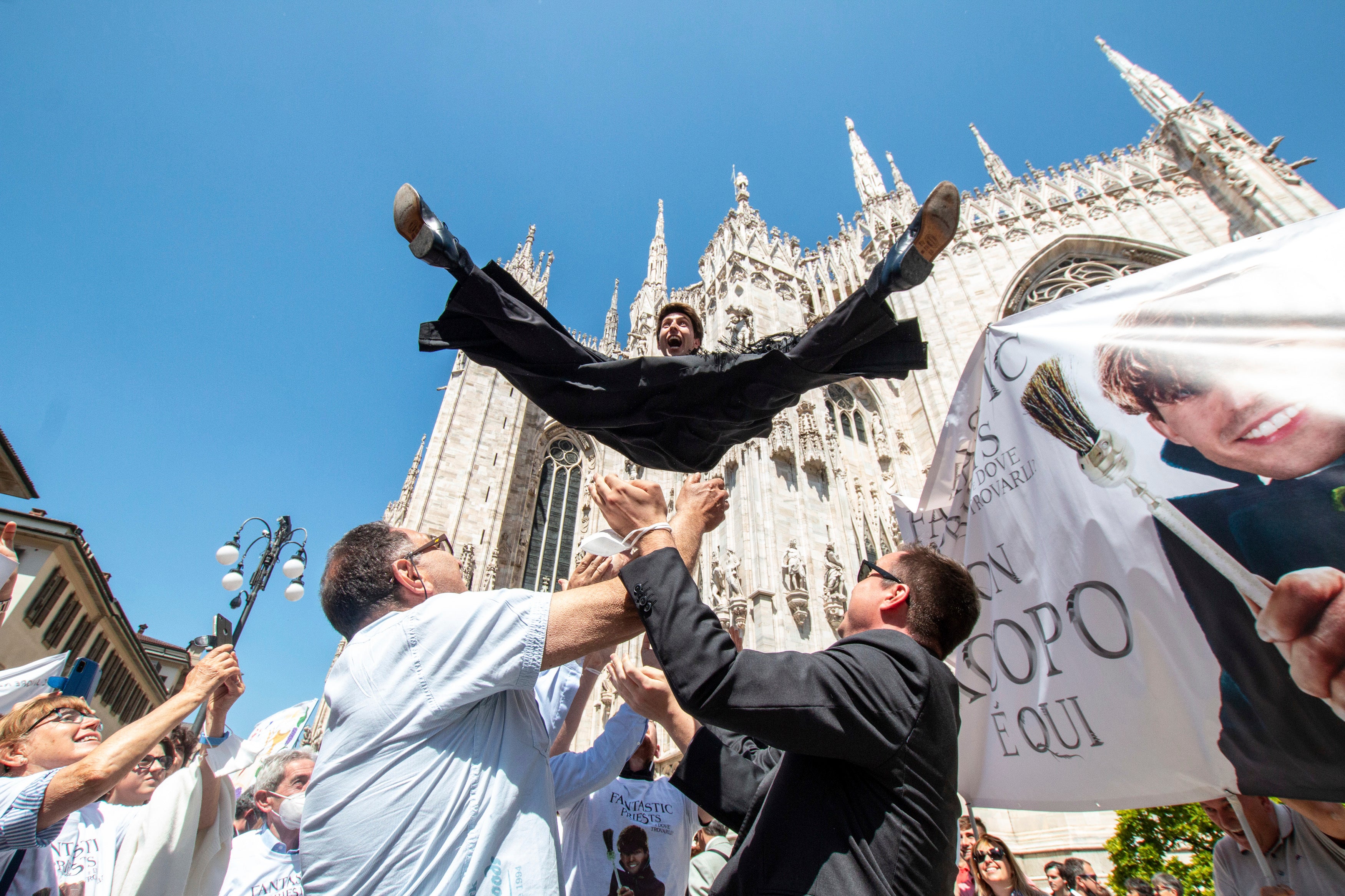 APTOPIX Italy New Priests
