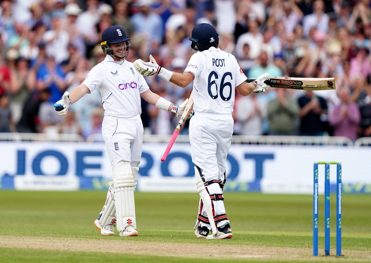 Ollie Pope and Joe Root reach centuries as runs continue to flow at Trent Bridge