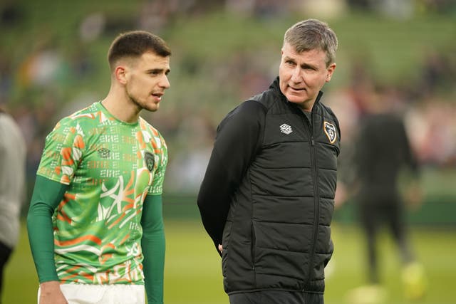 Republic of Ireland midfielder Jayson Molumby is grateful to manager Stephen Kenny for giving him his chance (Niall Carson/PA)