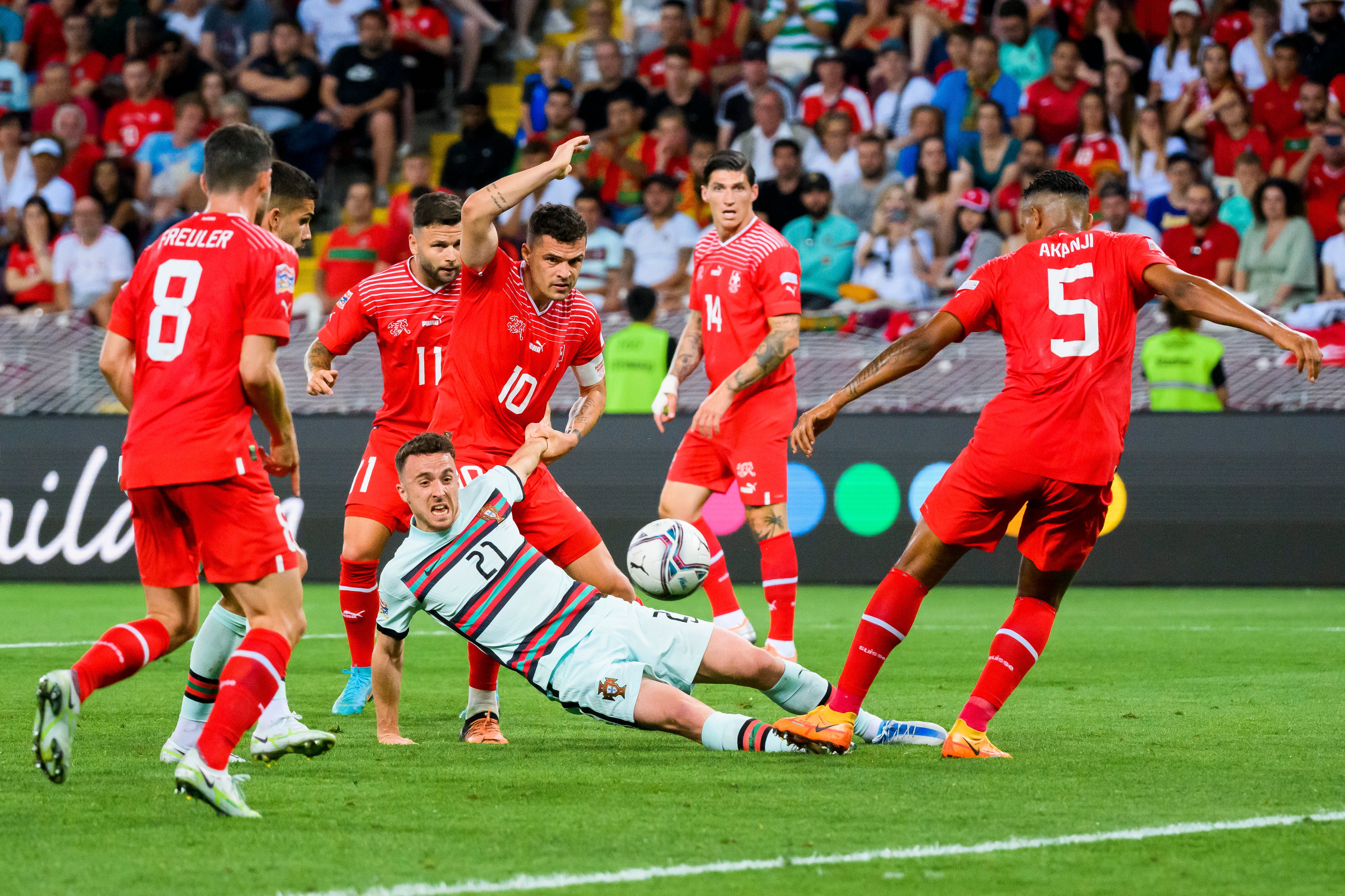 Diogo Jota, grounded, was proud to represent Portugal