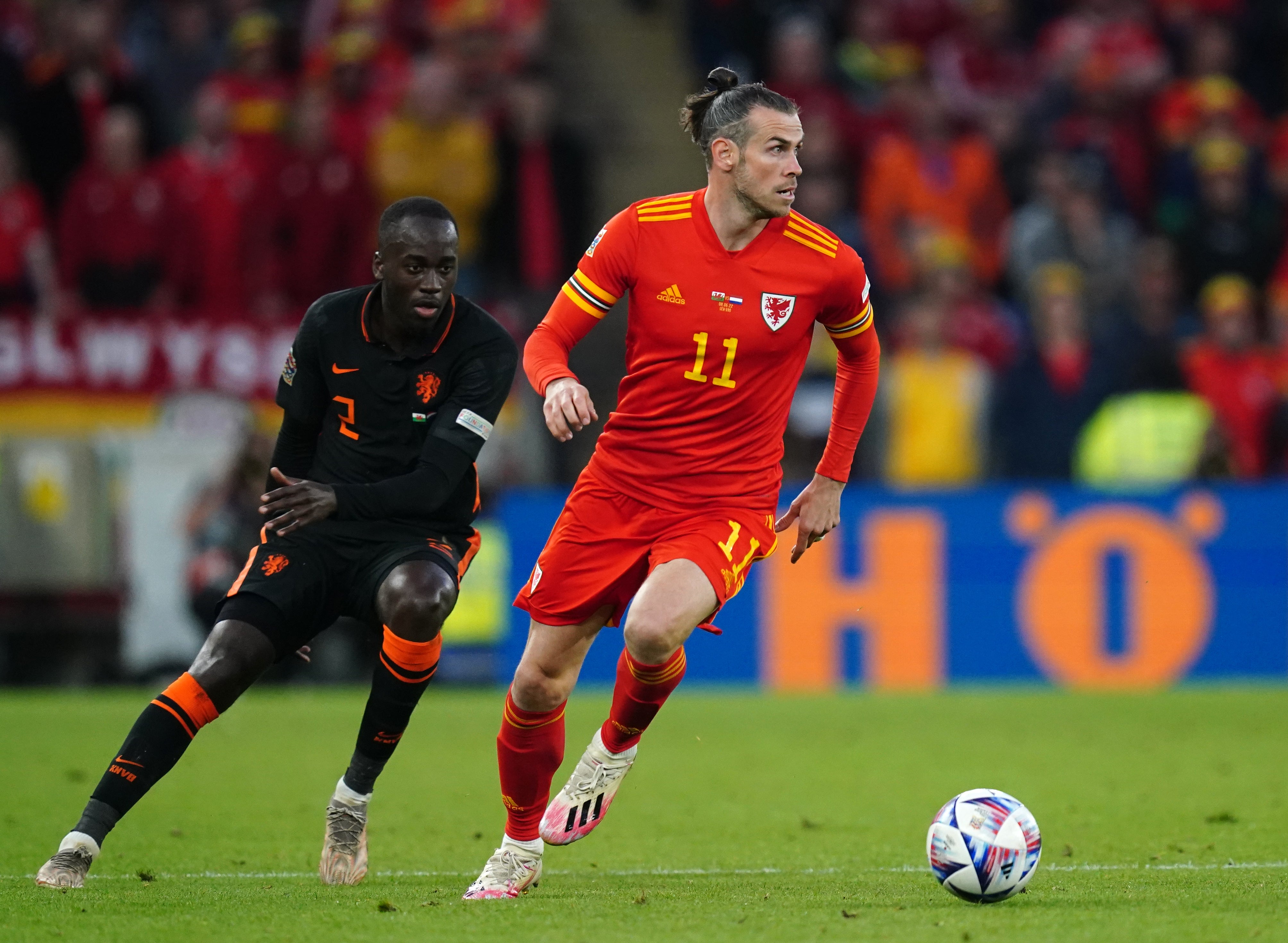 Wales captain Gareth Bale (right) in action during the 2-1 Nations League defeat to Holland last week (David Davies/PA)