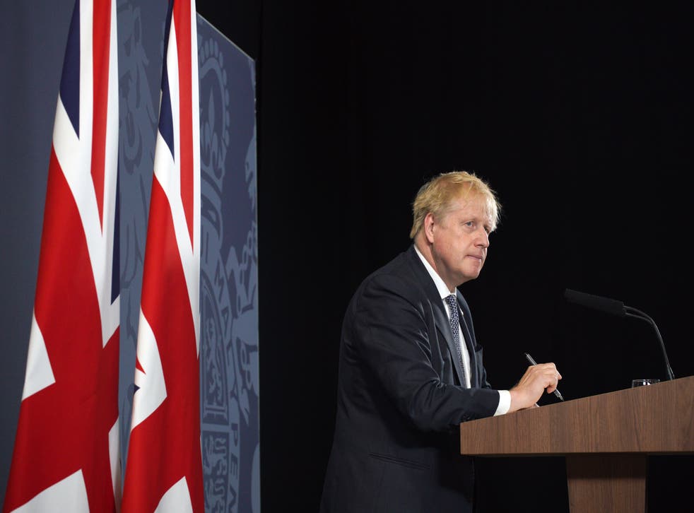 Prime Minister Boris Johnson during his speech at Blackpool. Picture date: Thursday June 9, 2022 (Peter Byrne/PA)