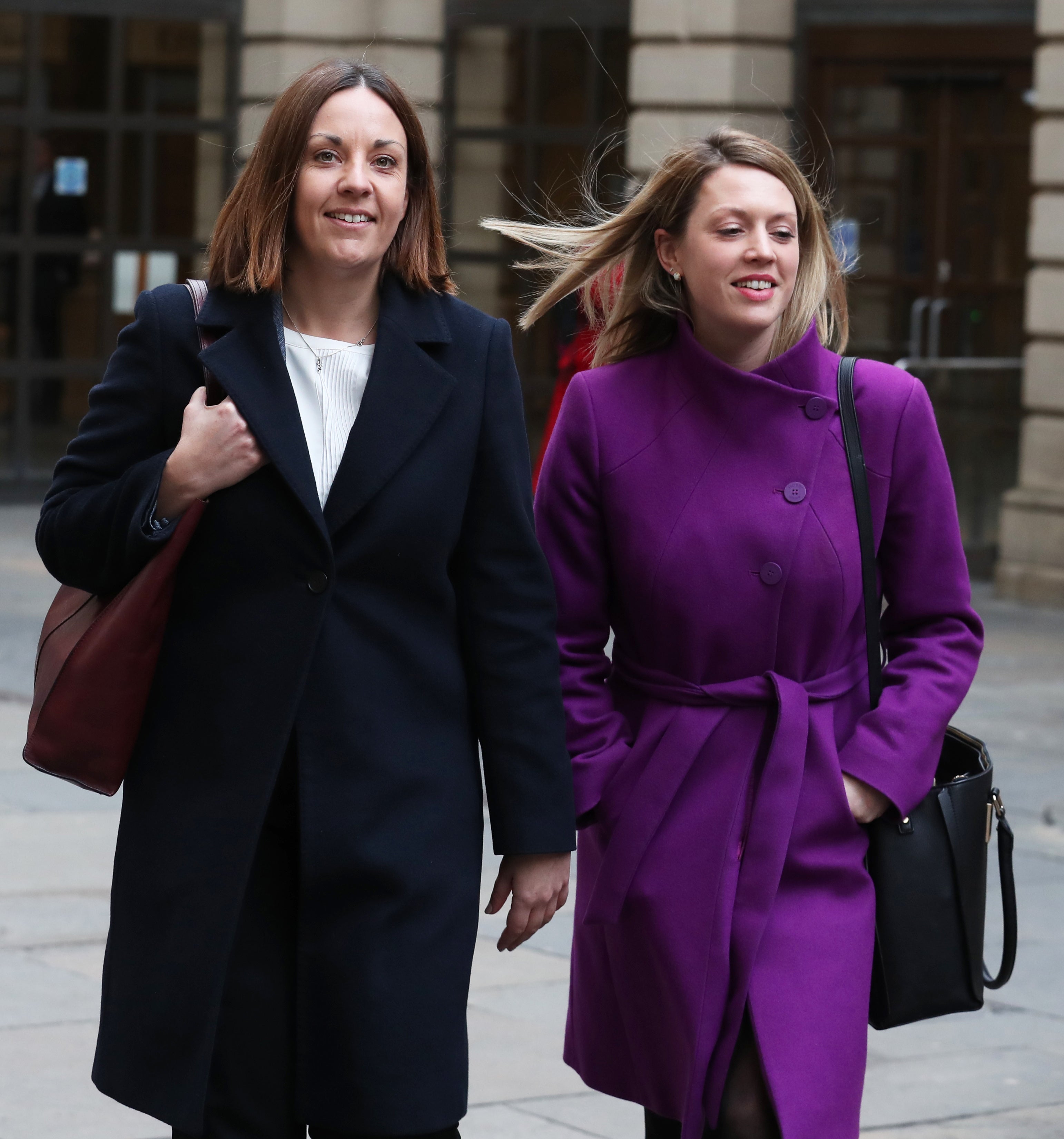 Former Scottish Labour leader Kezia Dugdale (left) and MSP Jenny Gilruth have married (Andrew Milligan/PA)