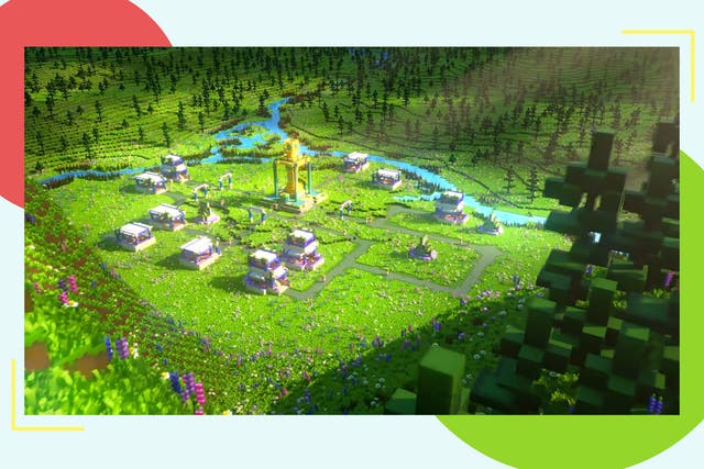 <p>Launching in 2023, the game leans into Minecraft’s iconic, blocky art-style </p>