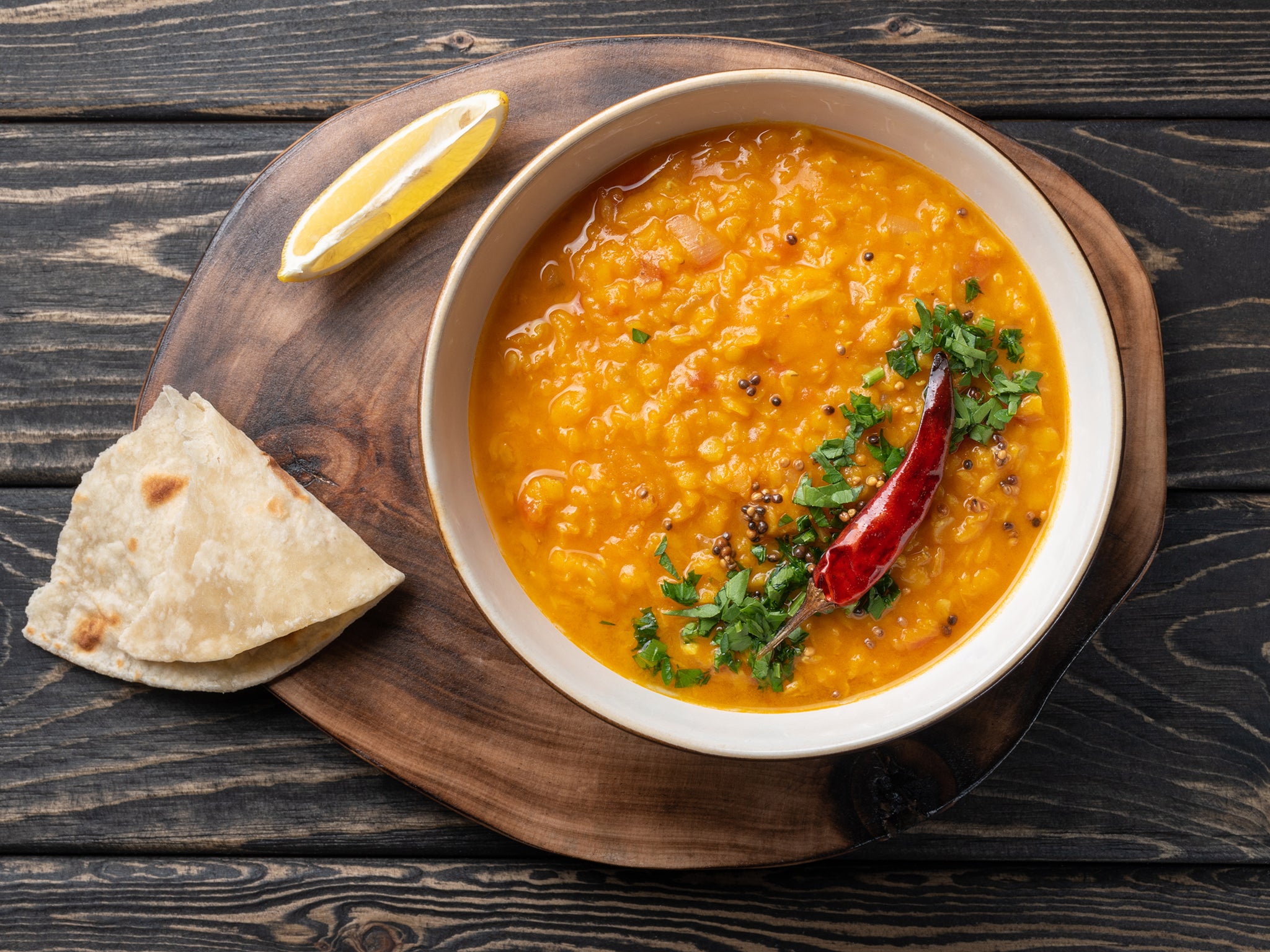 This Sri Lankan dal of tender lentils is central to every meal and usually served with several other dishes