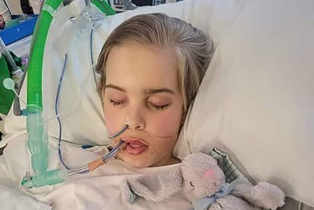 <p>Doctors have been given permission to stop treating the 12-year-old, pictured in hospital in a photograph issued by his family </p>