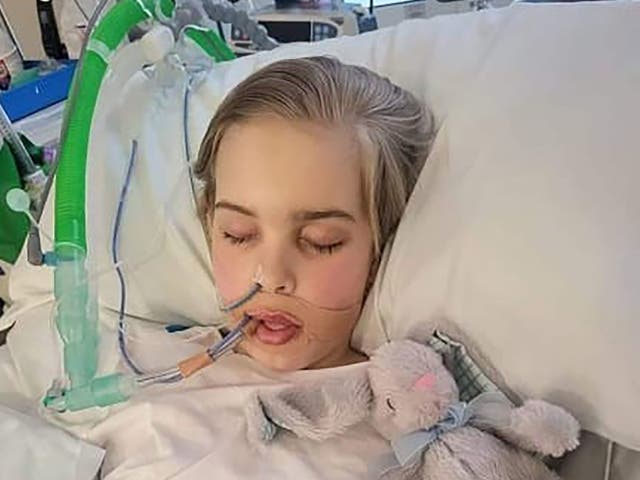 <p>Doctors have been given permission to stop treating the 12-year-old, pictured in hospital in a photograph issued by his family </p>