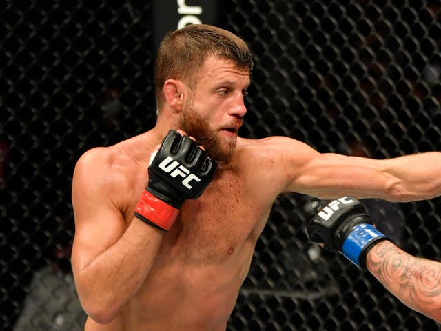 <p>UFC featherweight contender Calvin Kattar</p>