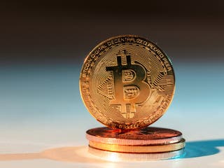 Bitcoin is down more than 60 per cent since its price record in November 2021</p>