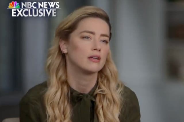 Amber Heard habla con Savannah Guthrie de NBC después del juicio de Johnny Depp