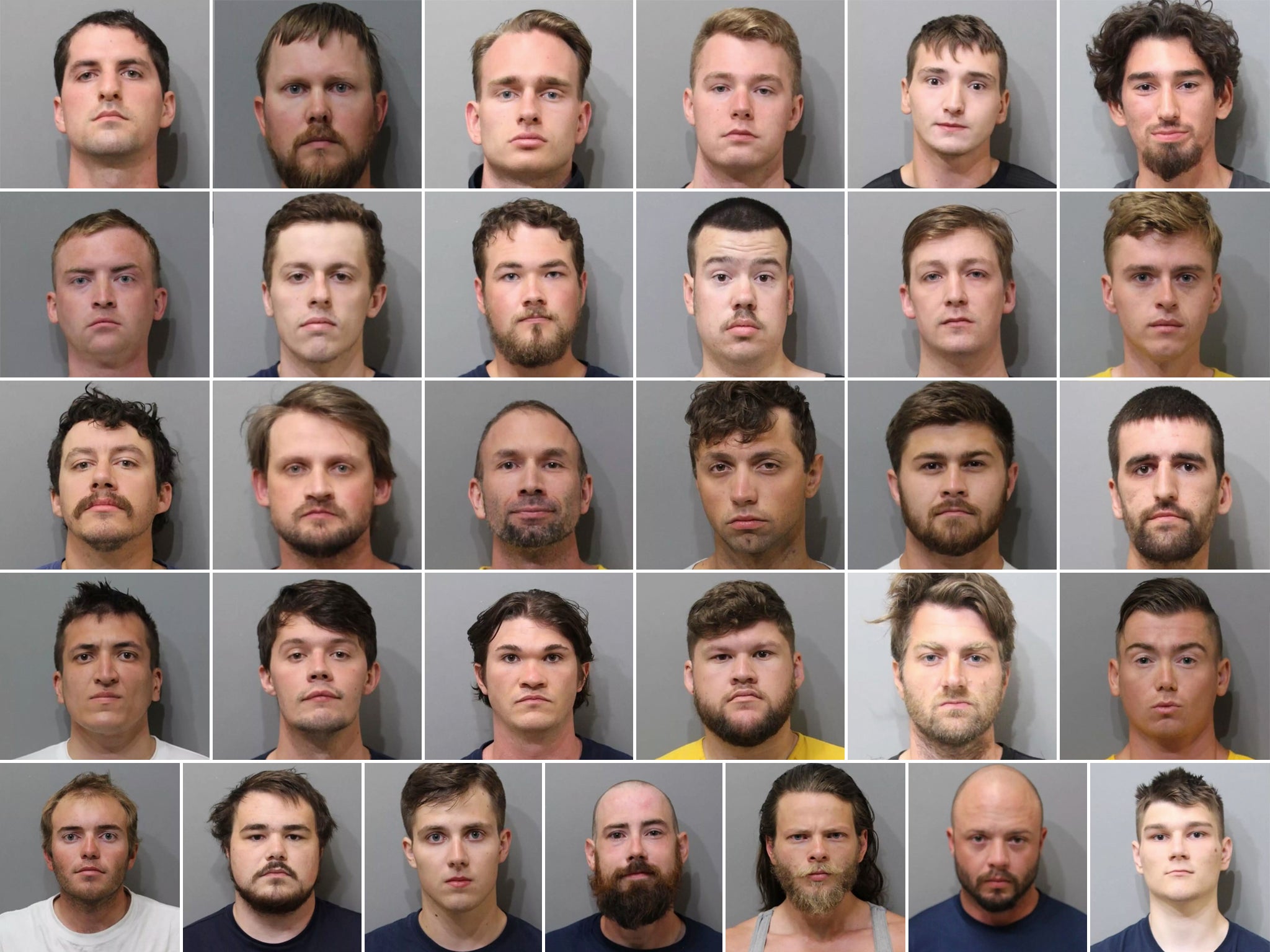 Thirty-one men were arrested for their suspicion to incite a riot. They are all allegedly members of the extremist group Patriot Front