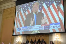 ‘The Big Lie was a big rip-off’: Jan 6 committee sees video of Trump setting up bogus fraud claims