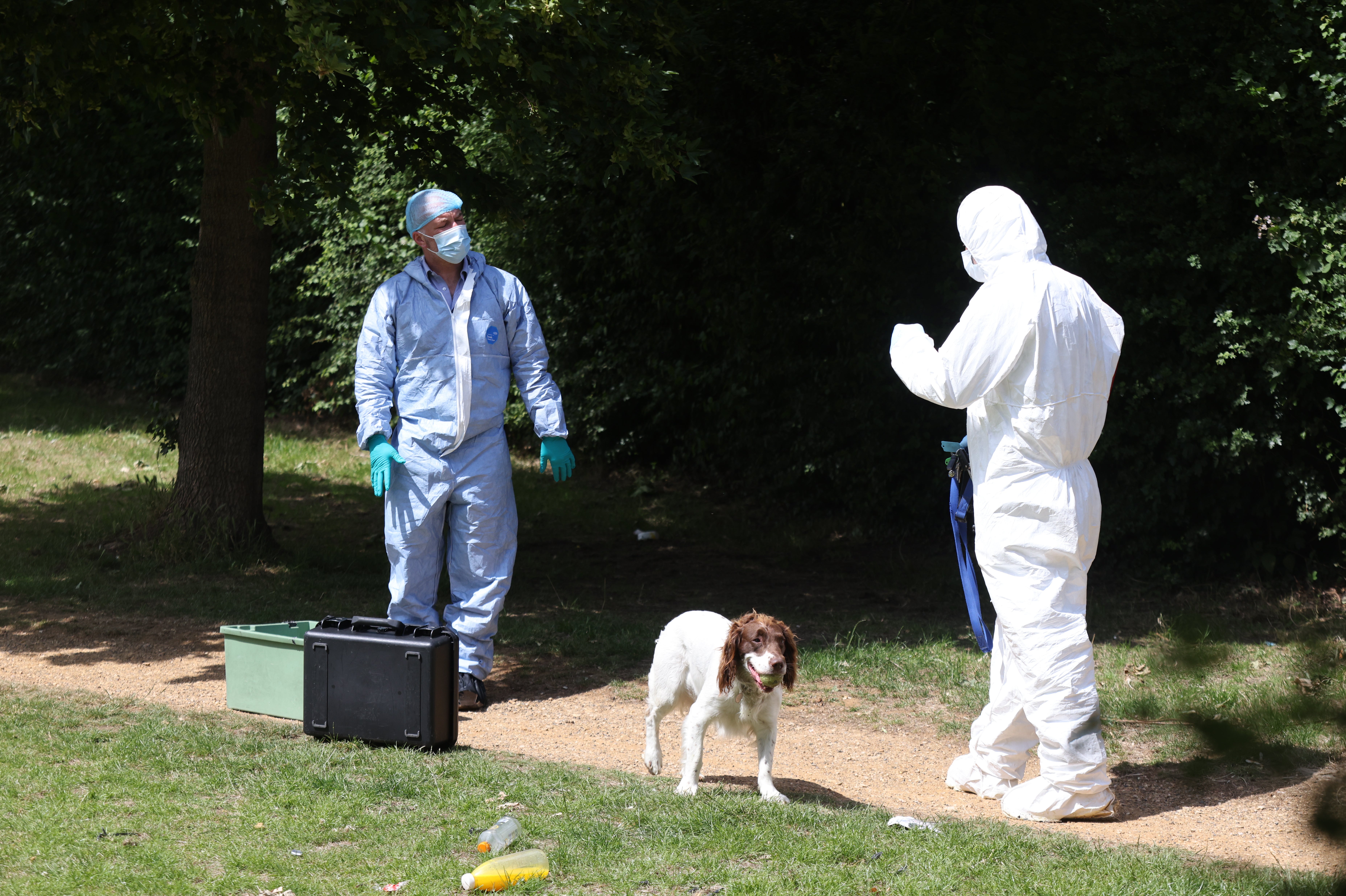 The discovery of a man’s body on fire in a London park is being treated as suspicious, police have said (James Manning/PA)