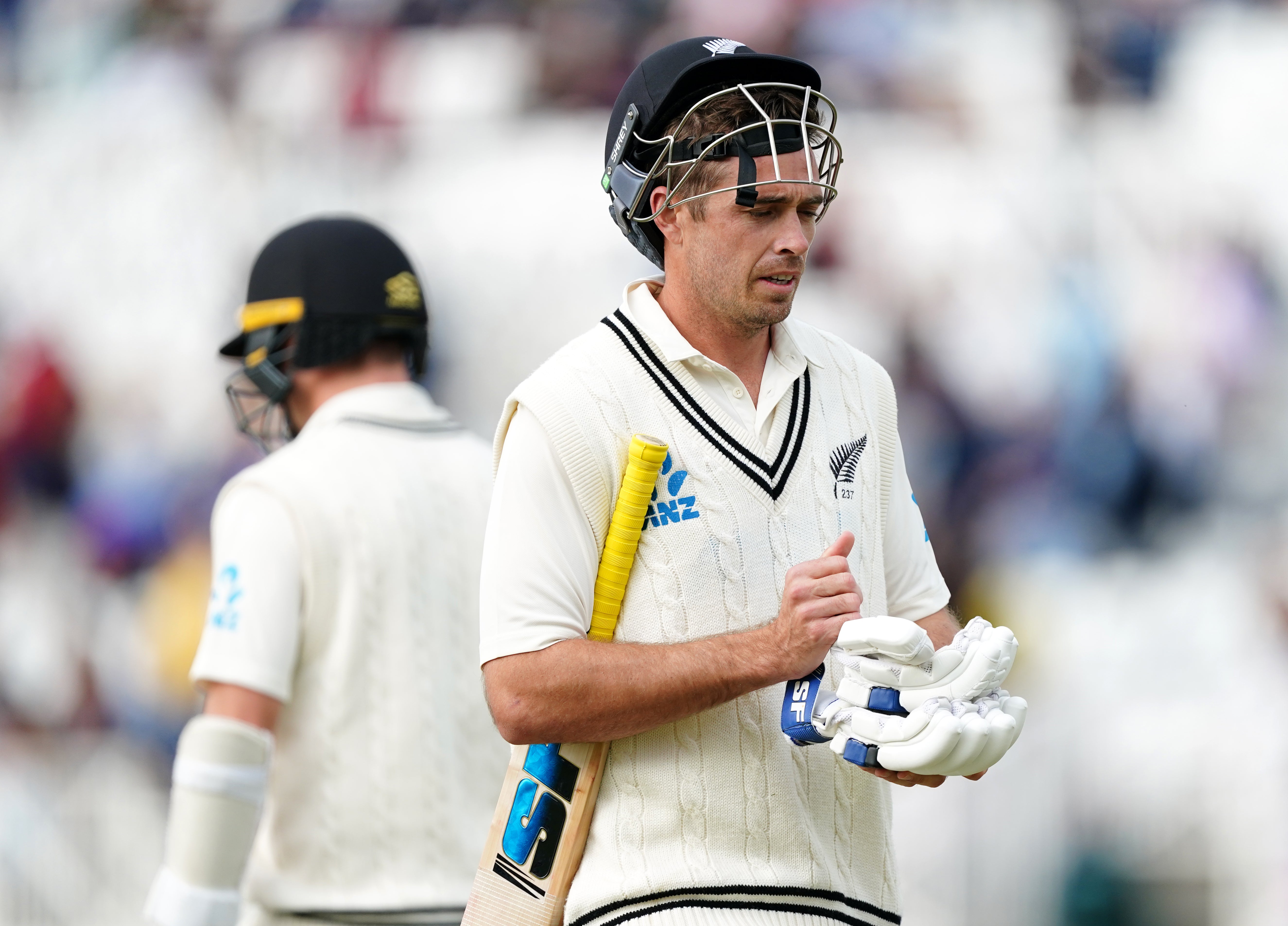 Tim Southee was run out for a duck