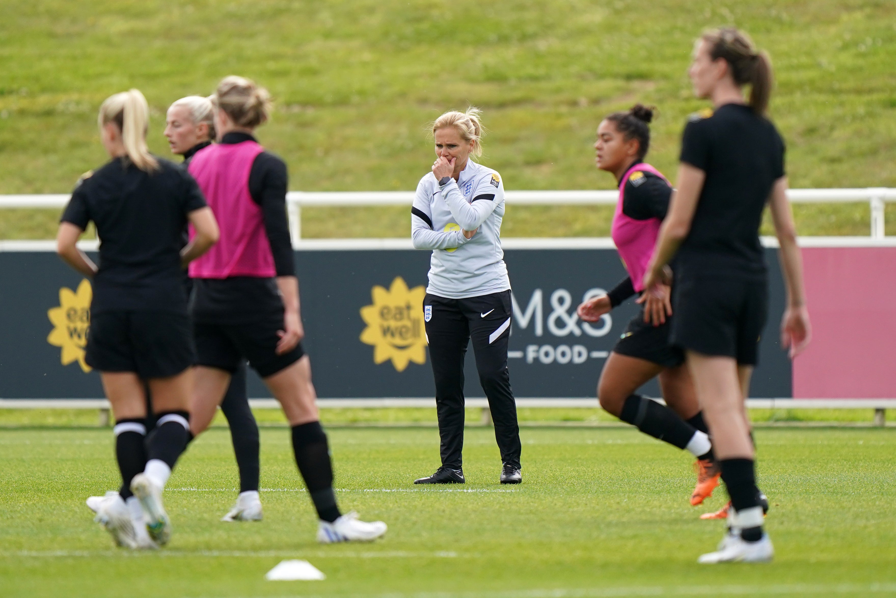 Sarina Wiegman’s final 23-player squad for Euro 2022 will be announced on Wednesday (Tim Goode/PA)