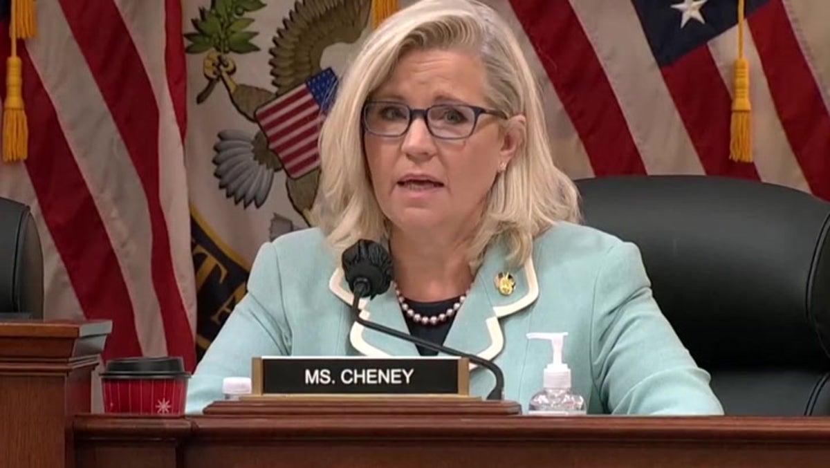 Liz Cheney says ‘apparently inebriated’ Giuliani told Trump to claim victory in Jan 6 hearing