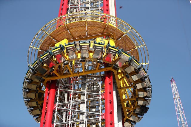 <p>A Missouri teenager died of blunt force trauma after falling from the 430-foot Florida drop-tower amusement park ride, according to an autopsy released Monday 13 June 2022</p>
