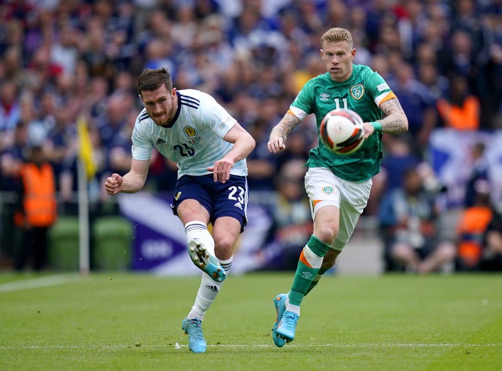James McClean is closing in on 100 caps for the Republic of Ireland (Niall Carson/PA)