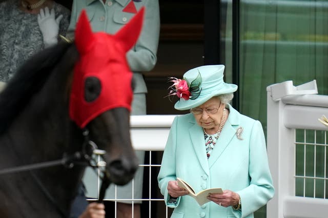 The Queen at Ascot last year (Andrew Matthews/PA)