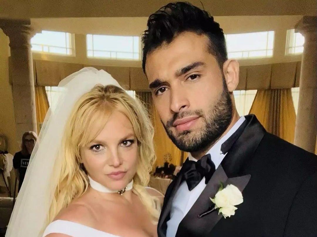 Britney Spears married Sam Asghari at her home in LA on 9 June