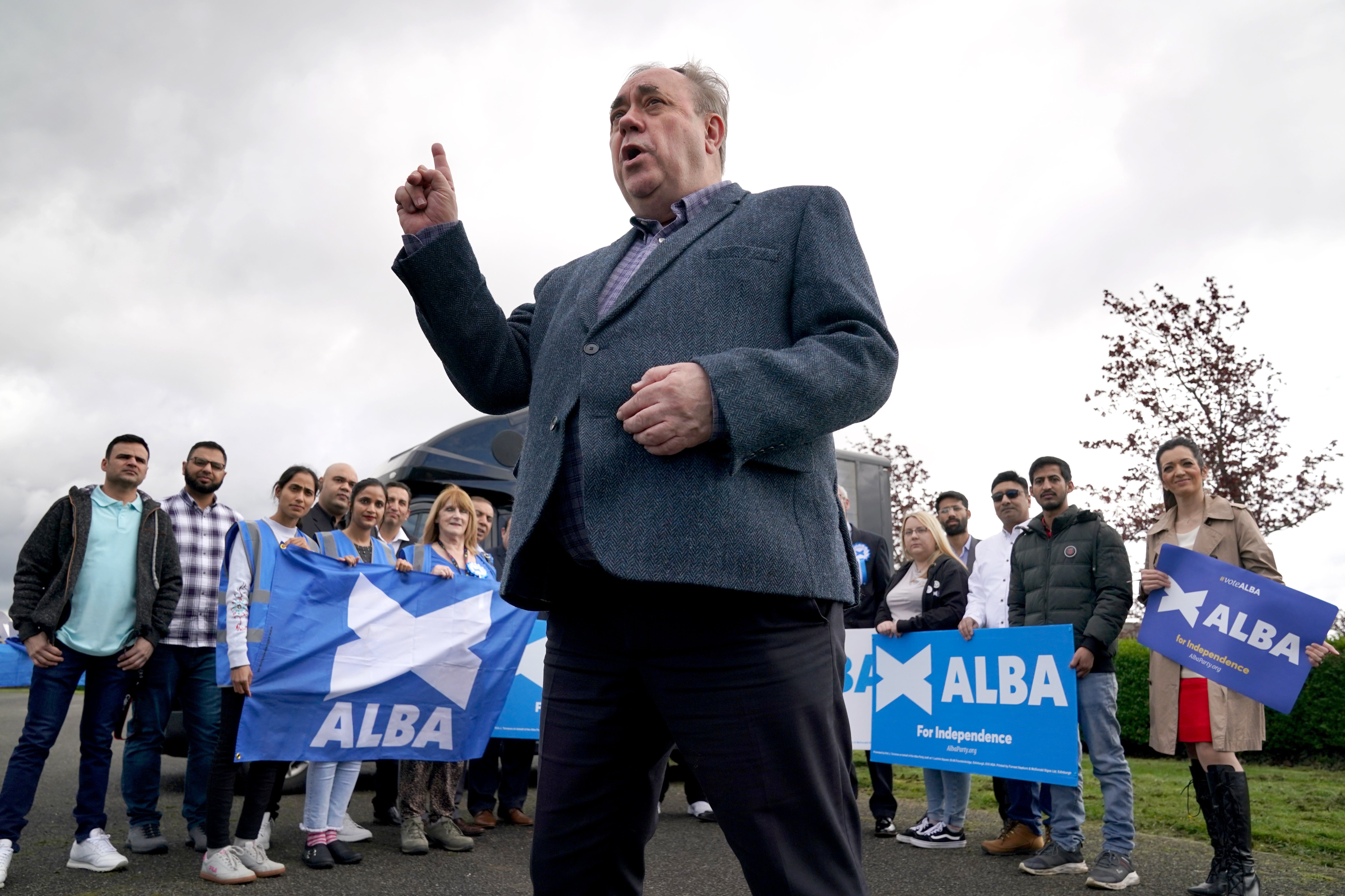 Former first minister Alex Salmond has challenged his successor, Nicola Sturgeon, to set out how she will ‘bend Westminster’ to Holyrood’s will so that a second independence vote can take place. (Andrew Milligan/PA)