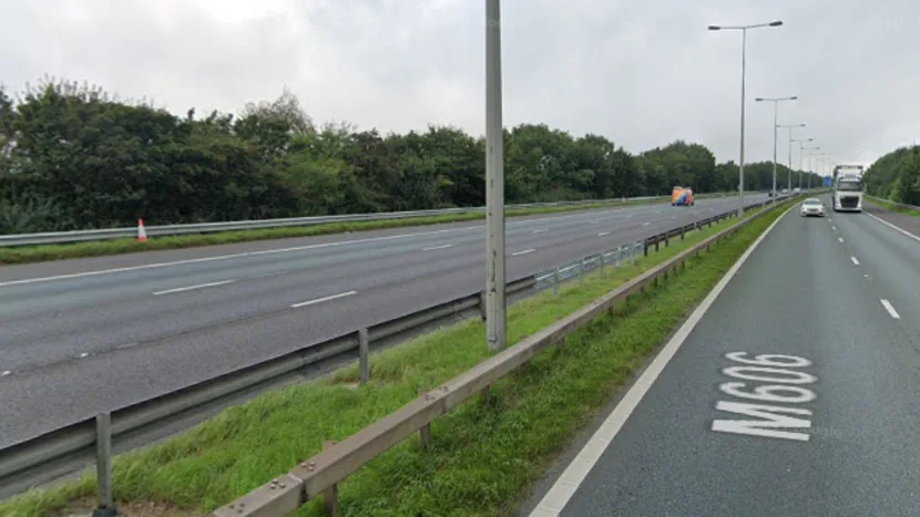 The M606 has been closed after the serious crash