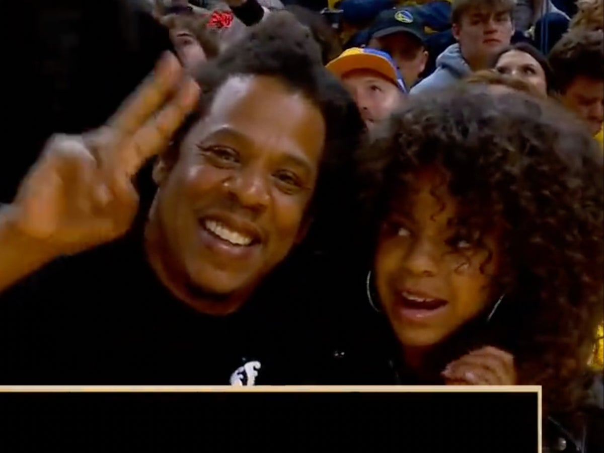 JAY-Z and Blue Ivy Share Sweet Jumbotron Moment During NBA Finals Game