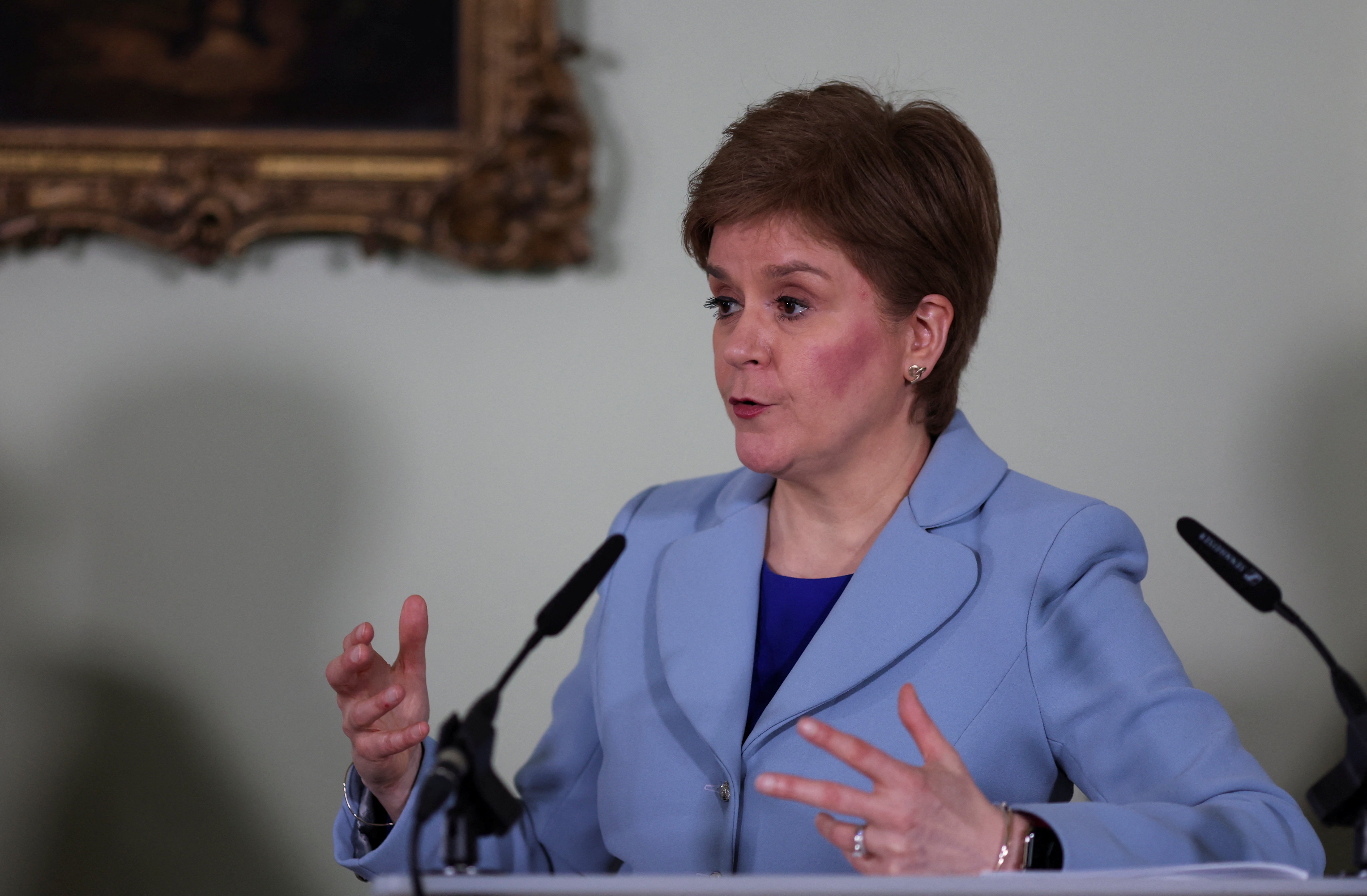 There is a ‘strong and compelling’ case for Scotland to leave the UK, Nicola Sturgeon insisted. (Russell Cheyne/PA)