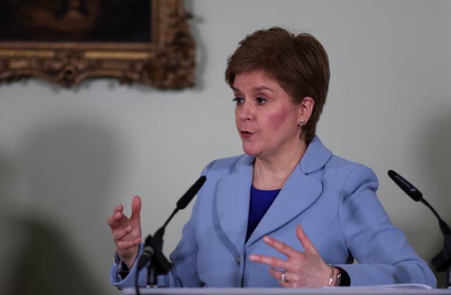 There is a ‘strong and compelling’ case for Scotland to leave the UK, Nicola Sturgeon insisted. (Russell Cheyne/PA)