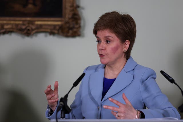 There is a ‘strong and compelling’ case for Scotland to leave the UK, Nicola Sturgeon insisted. (Russell Cheyne/PA)