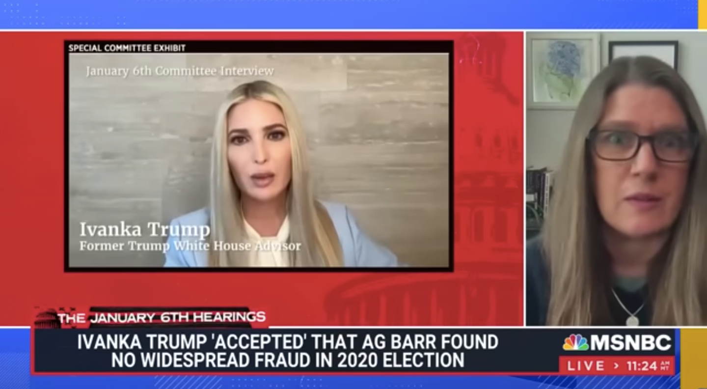 Mary Trump, the former president’s niece, told MSNBC that she believes her uncle was accusing his daughter Ivanka of ‘perjury’