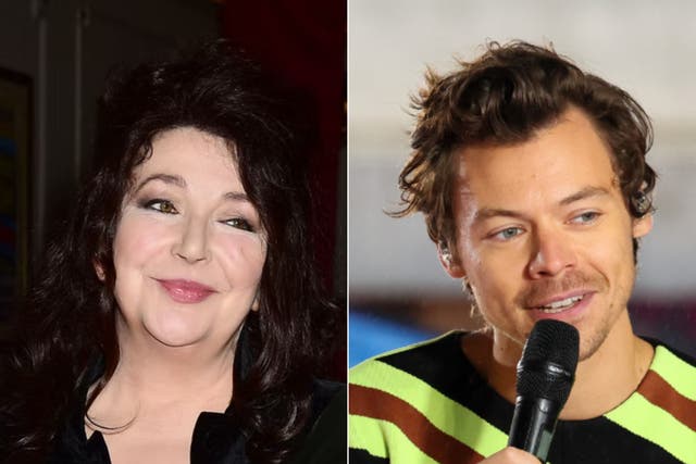 <p>Kate Bush and Harry Styles</p>